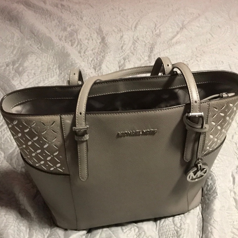 Michael Kors large tote grey and silver studding